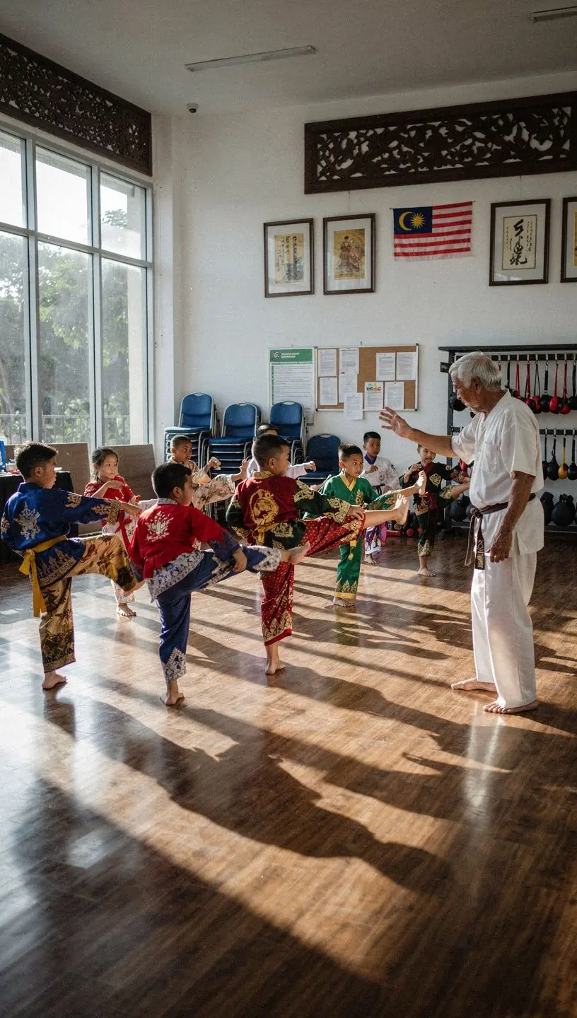 A group of friends cycling together along a picturesque waterfront pathway, promoting outdoor fitness activities.